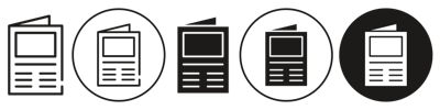 Flyer Icon vector