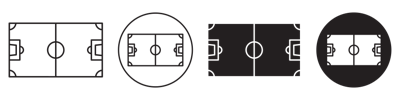 Footbal Field Icon vector