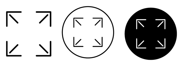 Full Screen Icon vector