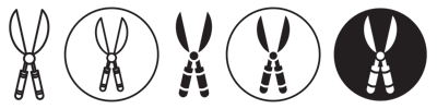 Garden Scissor Icon vector