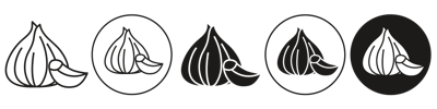 Garlic Icon vector