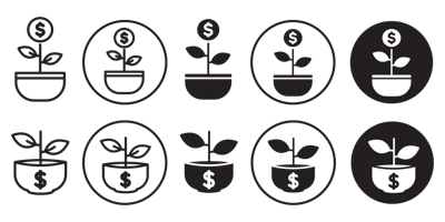 Growth Business Vector Icon vector