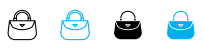 Hand Bag Icon vector