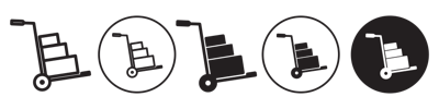 Hand Truck Icon vector