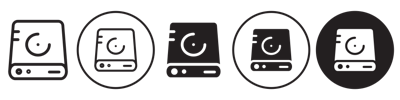 Hard Drive Icon vector