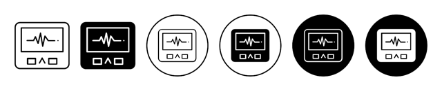 Heart Rate Monitor Icon vector