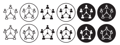 Human Interaction Icon vector