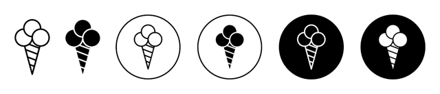 Icecream Line Icon vector