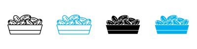 Islamic Food Date Icon vector