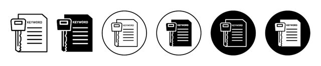 Keyword Icon vector