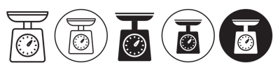 Kitchen Scale Icon vector