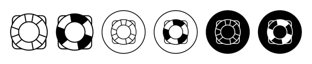 Lifesaver Icon vector