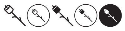 Marshmelow On Stick Icon vector