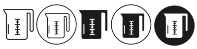 Measuring Cup Icon vector