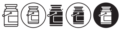 Milk Can Icon vector