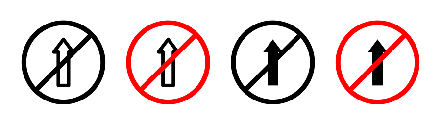 No Entry Sign Icon SVG