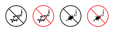 No Fishing Icon vector