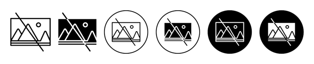 No Image Icon vector