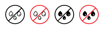 No Leakage Sign vector