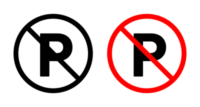 No Parking Sign vector