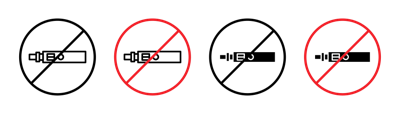 No Vaping Icon vector