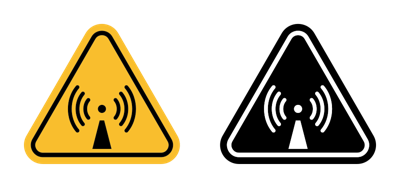 Non Ionizing Radiation Hazard Sign vector