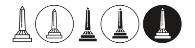Obelisk Icon vector