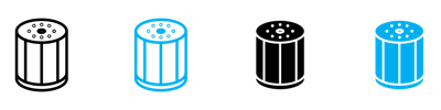 Oil Filter Icon vector
