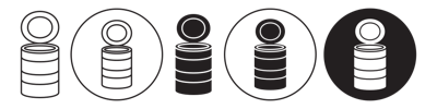 Open Tin Can Icon vector