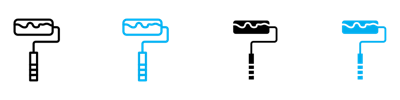 Paint Roller Icon vector