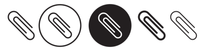 Paper Clip Icon vector