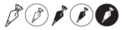 Pastry Bag Icon vector