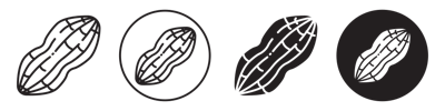 Peanut Icon vector