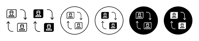 Peer To Peer Icon vector