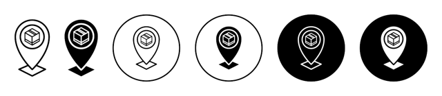 Pick Up Point Icon vector