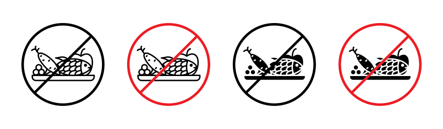 Picnics Are Prohibited Sign Icon SVG