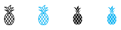 Pineapple Icon vector