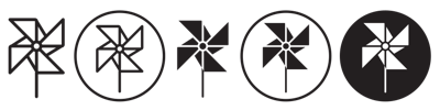 Pinwheel Icon vector