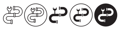 Pipe Repair Icon vector