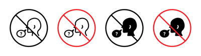 Please Do Not Ask Sign vector