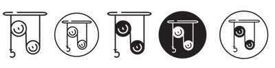 Pulley Icon vector