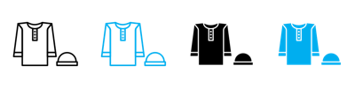 Ramadan Clothes Icon vector