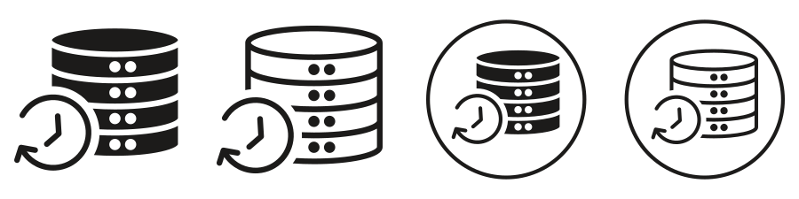 Real Time Date Icon SVG