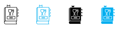 Recipe Book Icon vector