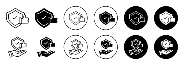 Reliability Icons vector