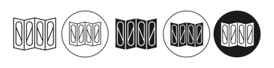 Room Divider Icon vector
