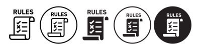 Rule Iconn vector