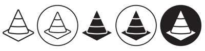 Safety Cone Icon vector