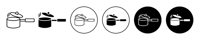 Sauce Pan Icon vector