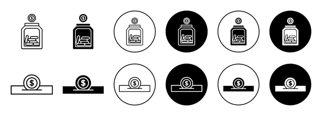 Saving Icon vector